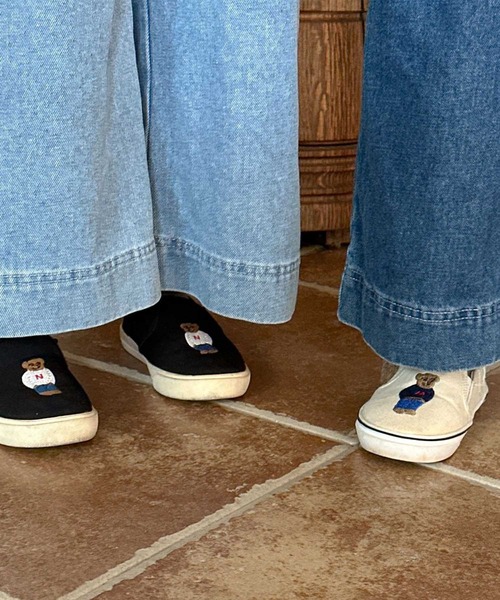 aimoha（アイモハ）の「【aimoha-KIDS-】ワイドデニムパンツ（デニムパンツ・キッズ・ネイビー/ライトブルー・90/100/110/120/130/140/150）」の12枚目の写真