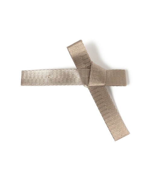 BEAMS BOY（ビームスボーイ）の「テープ リボン バレッタ（バレッタ/ヘアクリップ・レディース・ブラック/オリーブ/ベージュ・ONE SIZE）」の2枚目の写真