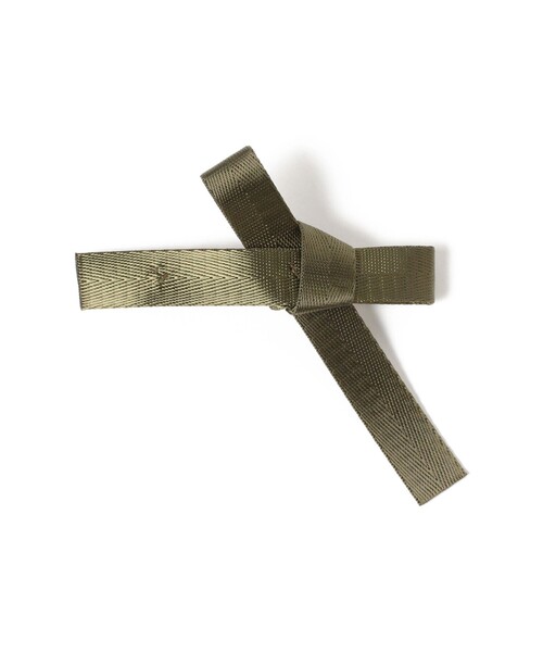 BEAMS BOY（ビームスボーイ）の「テープ リボン バレッタ（バレッタ/ヘアクリップ・レディース・ブラック/オリーブ/ベージュ・ONE SIZE）」の9枚目の写真