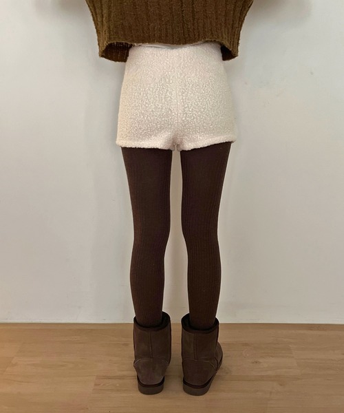 by muni:r(バイ ムニール)の「もこもこショートパンツ(その他パンツ・レディース・アイボリー/ブラック・SMALL/MEDIUM)」の22枚目の写真