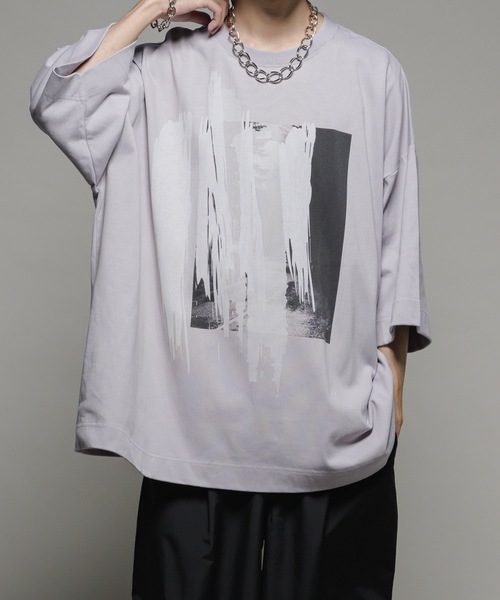 CASPER JOHN（キャスパージョン）の「【COOL TOUCH FABRIC】Super big graphic T-shirts/スーパービッググラフィックTシャツ（Tシャツ/カットソー・メンズ・ブラック系その他/グレー/ホワイト/ホワイト系その他/ブラック/グレー系その他・FREE）」の6枚目の写真