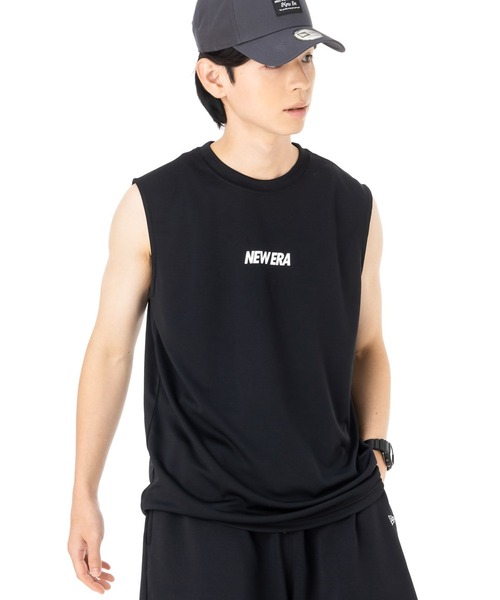 NEW ERA(ニューエラ)の「ニューエラパフォーマンスアパレル スリーブレスTシャツ 吸汗速乾性 UVカット(タンクトップ・メンズ・ブラック/ホワイト・XL/L/S/M/XXL)」の22枚目の写真