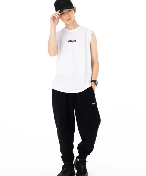 NEW ERA(ニューエラ)の「ニューエラパフォーマンスアパレル スリーブレスTシャツ 吸汗速乾性 UVカット(タンクトップ・メンズ・ブラック/ホワイト・XL/L/S/M/XXL)」の8枚目の写真