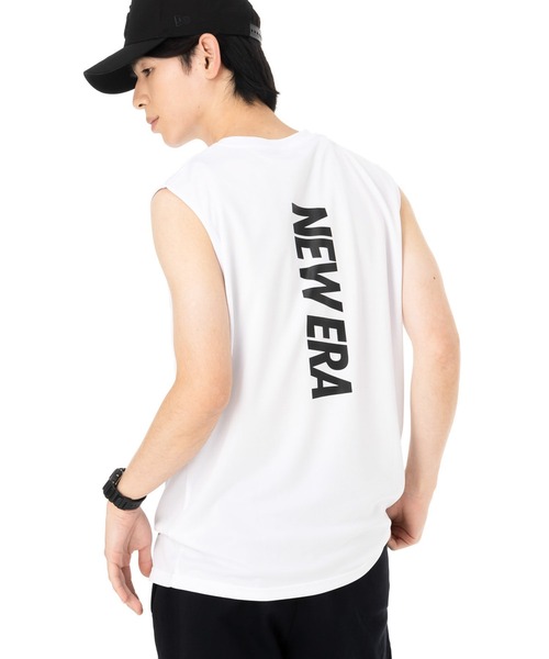 NEW ERA(ニューエラ)の「ニューエラパフォーマンスアパレル スリーブレスTシャツ 吸汗速乾性 UVカット(タンクトップ・メンズ・ブラック/ホワイト・XL/L/S/M/XXL)」の7枚目の写真