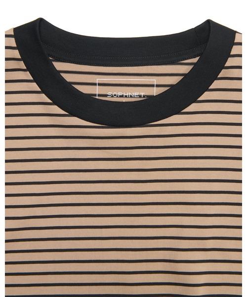 SOPHNET.（ソフネット）の「BORDER L/S TEE（Tシャツ/カットソー・メンズ・ベージュ/ネイビー/ブラック・SMALL/MEDIUM/LARGE/X-LARGE）」の7枚目の写真
