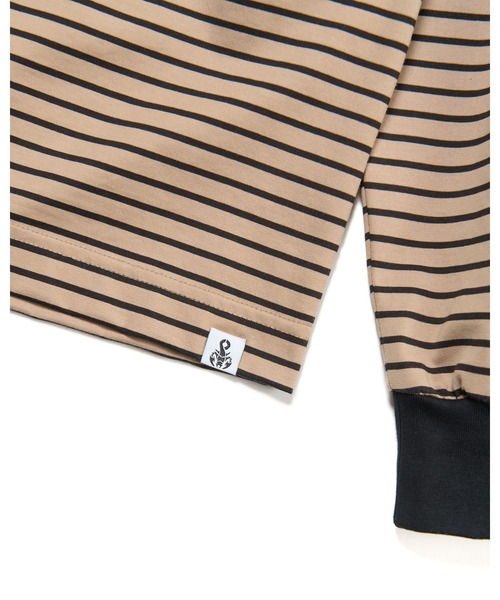 SOPHNET.（ソフネット）の「BORDER L/S TEE（Tシャツ/カットソー・メンズ・ベージュ/ネイビー/ブラック・SMALL/MEDIUM/LARGE/X-LARGE）」の8枚目の写真