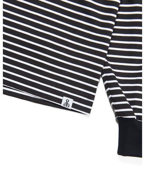 SOPHNET.（ソフネット）の「BORDER L/S TEE（Tシャツ/カットソー・メンズ・ベージュ/ネイビー/ブラック・SMALL/MEDIUM/LARGE/X-LARGE）」の11枚目の写真