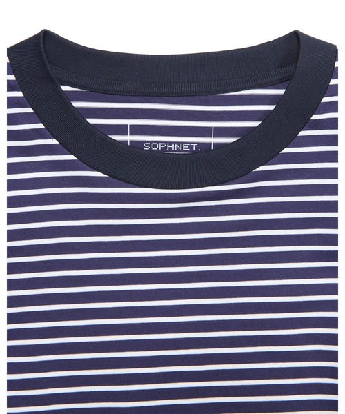 SOPHNET.（ソフネット）の「BORDER L/S TEE（Tシャツ/カットソー・メンズ・ベージュ/ネイビー/ブラック・SMALL/MEDIUM/LARGE/X-LARGE）」の13枚目の写真