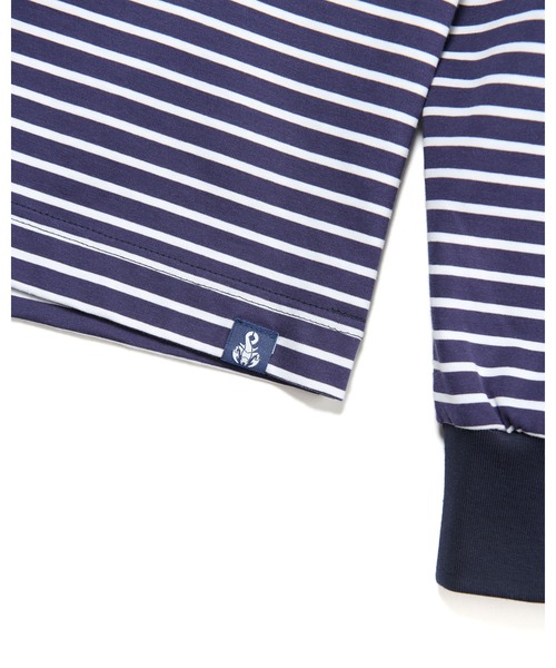 SOPHNET.（ソフネット）の「BORDER L/S TEE（Tシャツ/カットソー・メンズ・ベージュ/ネイビー/ブラック・SMALL/MEDIUM/LARGE/X-LARGE）」の14枚目の写真