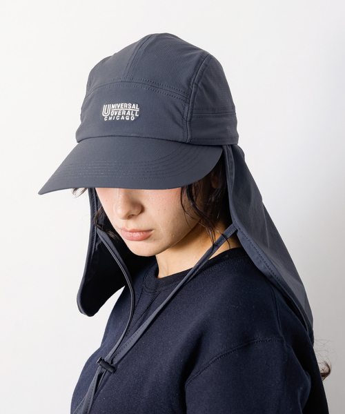 UNIVERSAL OVERALL（ユニバーサルオーバーオール）の「【UNIVERSALOVERALL / ユニバーサルオーバーオール】SHADAN/2WAYロングビルジェットキャップ/サンシェード付（キャップ・メンズ・チャコールグレー/ベージュ/ブラック/カーキ・フリー）」の20枚目の写真