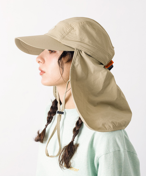 UNIVERSAL OVERALL（ユニバーサルオーバーオール）の「【UNIVERSALOVERALL / ユニバーサルオーバーオール】SHADAN/2WAYロングビルジェットキャップ/サンシェード付（キャップ・メンズ・チャコールグレー/ベージュ/ブラック/カーキ・フリー）」の7枚目の写真