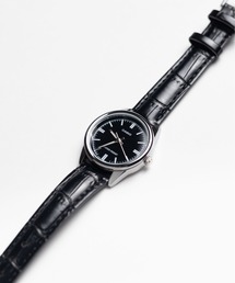 CASIO（カシオ）の「【60】【ITN】【CASIO（カシオ）】アナログ ラウンド　シルバー　レザー　腕時計（アナログ腕時計）」