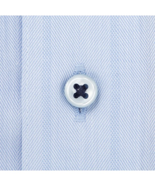 TOKYO SHIRTS（トウキョウシャツ）の「超形態安定ノーアイロン ワイド 長袖ビジネスワイシャツ（ビジネスシャツ・メンズ・ブルー・首回り39cm-裄丈80cm/首回り39cm-裄丈84cm/首回り41cm-裄丈82cm/首回り41cm-裄丈86cm/首回り42cm-裄丈82cm/首回り43cm-裄丈86cm/首回り37cm-裄丈80cm/首回り37cm-裄丈84cm/首回り42cm-裄丈86cm/首回り43cm-裄丈82cm）」の3枚目の写真