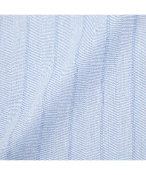 TOKYO SHIRTS（トウキョウシャツ）の「超形態安定ノーアイロン ワイド 長袖ビジネスワイシャツ（ビジネスシャツ・メンズ・ブルー・首回り39cm-裄丈80cm/首回り39cm-裄丈84cm/首回り41cm-裄丈82cm/首回り41cm-裄丈86cm/首回り42cm-裄丈82cm/首回り43cm-裄丈86cm/首回り37cm-裄丈80cm/首回り37cm-裄丈84cm/首回り42cm-裄丈86cm/首回り43cm-裄丈82cm）」の4枚目の写真