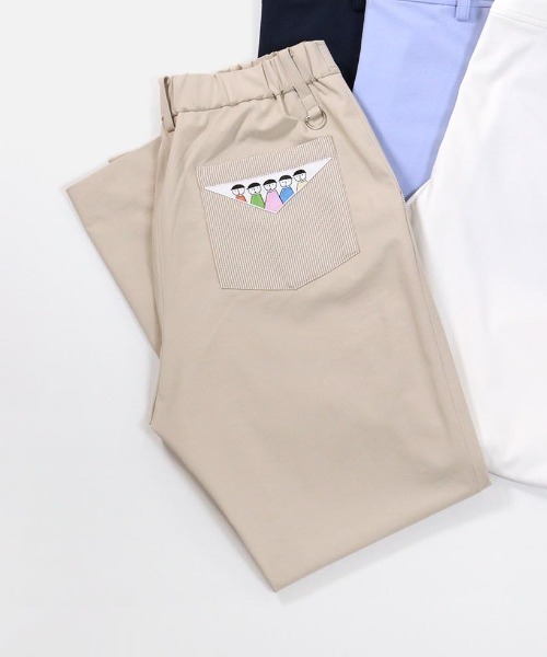 Picone CLUB(ピッコーネクラブ)の「UV速乾ストライプ柄ポケットパンツ(その他パンツ・レディース・ネイビー/ベージュ/ライトブルー/ホワイト・LL/L/M)」の3枚目の写真