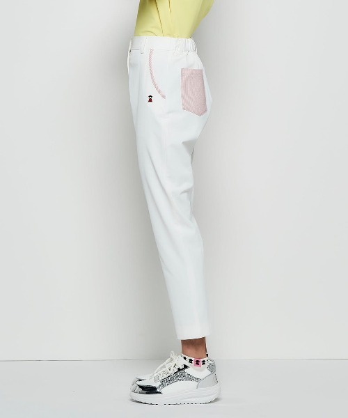 Picone CLUB(ピッコーネクラブ)の「UV速乾ストライプ柄ポケットパンツ(その他パンツ・レディース・ネイビー/ベージュ/ライトブルー/ホワイト・LL/L/M)」の22枚目の写真