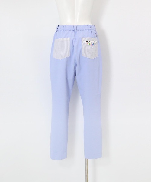 Picone CLUB(ピッコーネクラブ)の「UV速乾ストライプ柄ポケットパンツ(その他パンツ・レディース・ネイビー/ベージュ/ライトブルー/ホワイト・LL/L/M)」の6枚目の写真