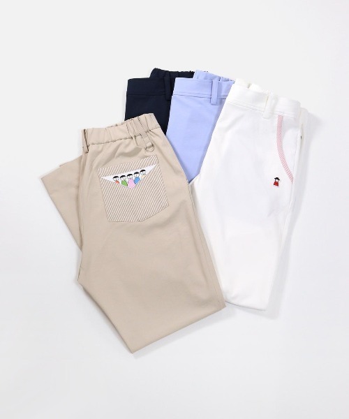 Picone CLUB(ピッコーネクラブ)の「UV速乾ストライプ柄ポケットパンツ(その他パンツ・レディース・ネイビー/ベージュ/ライトブルー/ホワイト・LL/L/M)」の19枚目の写真