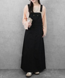 ゆったりカジュアル デニム・チノサロペットスカート
