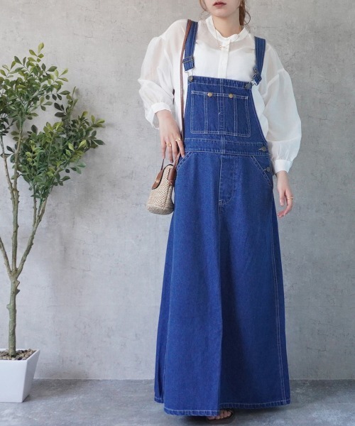 BURBERRY デニム サロペットスカート NARU(ナル) 8ozムラデニムサロペットスカート648805 | 全商品