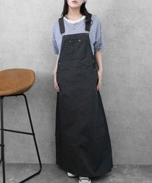 ゆったりカジュアル デニム・チノサロペットスカート