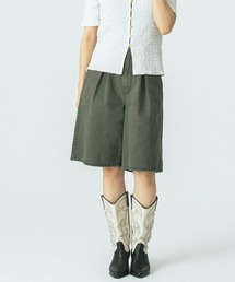 (CREOLME)TUCK HALF PANTS