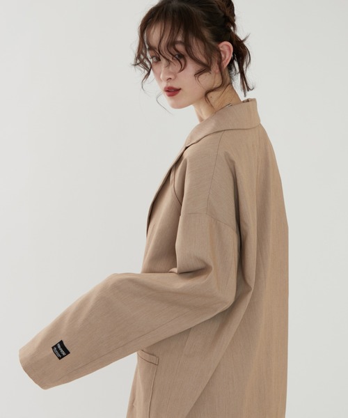 NUNIFE(ユニフィー)の「【@kana_18s select】【NUNIFE】ホック釦ジャケット(テーラードジャケット・レディース・ライトグレー/ベージュ/ネイビー・FREE)」の11枚目の写真