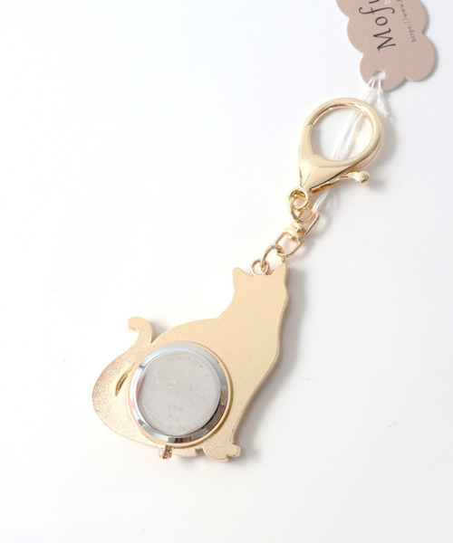 nattito(ナティート)の「〈nattito/ナティート〉Cat Key Chain Watch/猫キーチェーンウォッチ おすましキャット(アナログ腕時計・レディース・ホワイト系/ブラック/ピンク系/ブラック系・ONE SIZE)」の9枚目の写真