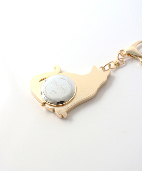 nattito(ナティート)の「〈nattito/ナティート〉Cat Key Chain Watch/猫キーチェーンウォッチ おすましキャット(アナログ腕時計・レディース・ホワイト系/ブラック/ピンク系/ブラック系・ONE SIZE)」の10枚目の写真