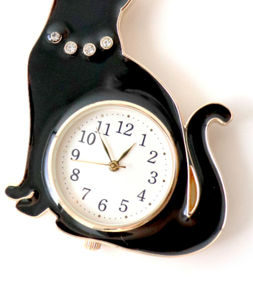 nattito(ナティート)の「〈nattito/ナティート〉Cat Key Chain Watch/猫キーチェーンウォッチ おすましキャット(アナログ腕時計・レディース・ホワイト系/ブラック/ピンク系/ブラック系・ONE SIZE)」の17枚目の写真