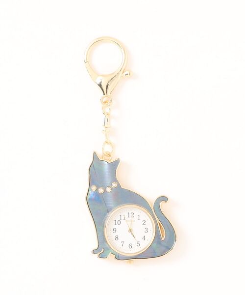 nattito(ナティート)の「〈nattito/ナティート〉Cat Key Chain Watch/猫キーチェーンウォッチ おすましキャット(アナログ腕時計・レディース・ホワイト系/ブラック/ピンク系/ブラック系・ONE SIZE)」の20枚目の写真