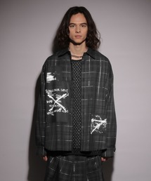 HARE | 【UNDERGROUND MODE SET UP対応】チェックモチーフシャツ(HARE)(シャツ/ブラウス)