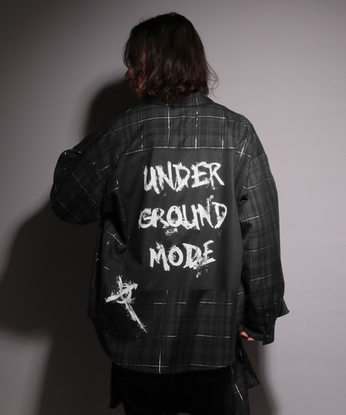 HARE（ハレ）の「【UNDERGROUND MODE SET UP対応】チェックモチーフシャツ(HARE)（シャツ/ブラウス・メンズ・ブラック/レッド・FREE）」の21枚目の写真