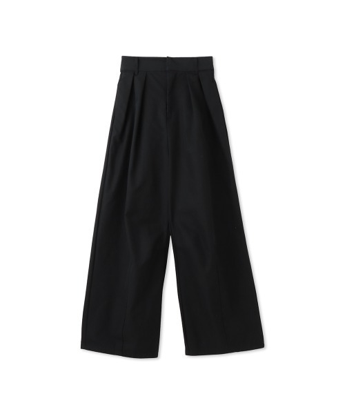 ketty(ケティ)の「ツイルタックカーブパンツ≪手洗い可能≫(チノパンツ・レディース・ブラック/オフホワイト/ベージュ・M)」の1枚目の写真