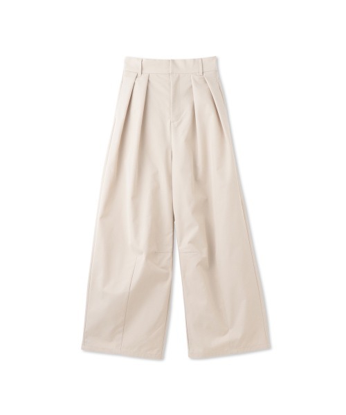 ketty(ケティ)の「ツイルタックカーブパンツ≪手洗い可能≫(チノパンツ・レディース・ブラック/オフホワイト/ベージュ・M)」の4枚目の写真