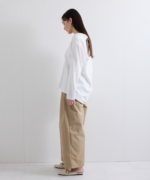 ketty(ケティ)の「ツイルタックカーブパンツ≪手洗い可能≫(チノパンツ・レディース・ブラック/オフホワイト/ベージュ・M)」の16枚目の写真