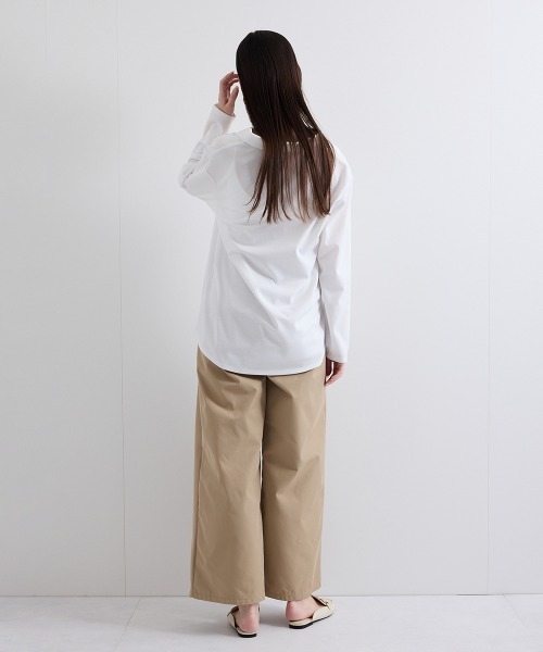 ketty(ケティ)の「ツイルタックカーブパンツ≪手洗い可能≫(チノパンツ・レディース・ブラック/オフホワイト/ベージュ・M)」の17枚目の写真