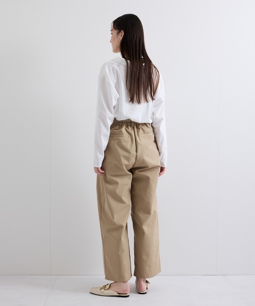 ketty(ケティ)の「ツイルタックカーブパンツ≪手洗い可能≫(チノパンツ・レディース・ブラック/オフホワイト/ベージュ・M)」の22枚目の写真