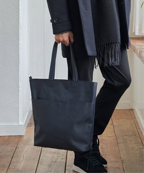 ikka(イッカ)の「サフィアーノタッチトートバッグ(トートバッグ・メンズ・ブラック/オートミール/ネイビー・FREE)」の14枚目の写真