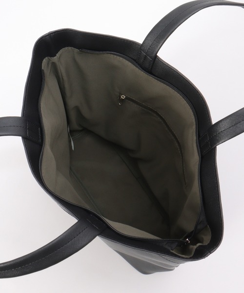 ikka(イッカ)の「サフィアーノタッチトートバッグ(トートバッグ・メンズ・ブラック/オートミール/ネイビー・FREE)」の7枚目の写真