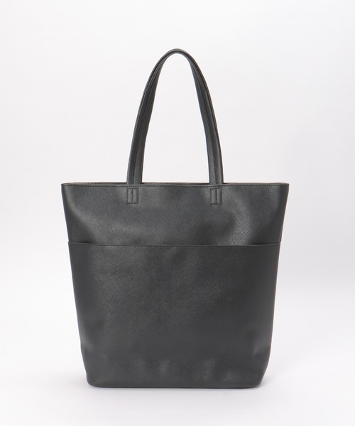 ikka(イッカ)の「サフィアーノタッチトートバッグ(トートバッグ・メンズ・ブラック/オートミール/ネイビー・FREE)」の6枚目の写真