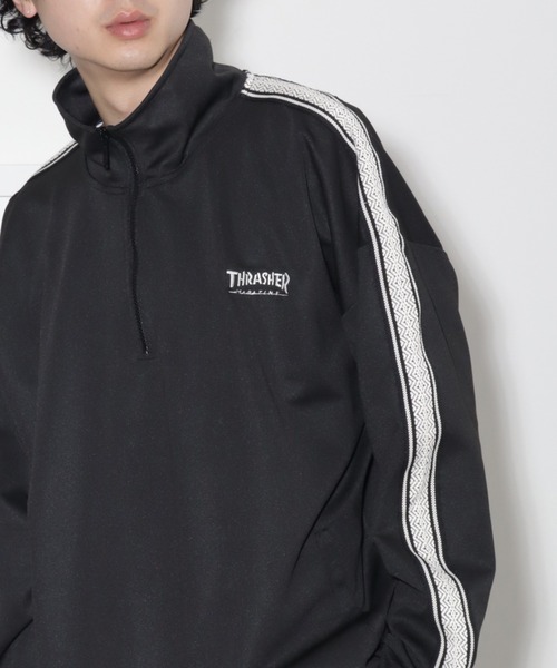 セール】【THRASHER/スラッシャー】ラインハーフジップ プル
