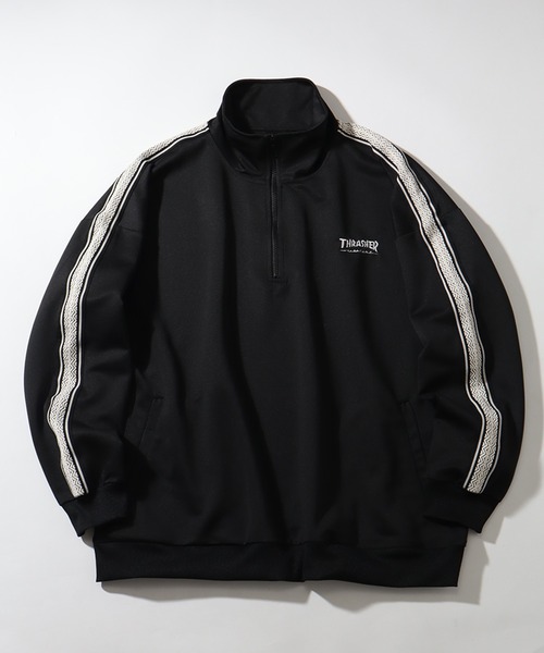 ＳＡＬＥ！！　新品　スラッシャー　プルオーバー　ＪＫＴ　定価１６５００円　ブラック　ＴＨＲＡＳＨＥＲ セール】【THRASHER/スラッシャー】ナイロン 配色切り替え プル