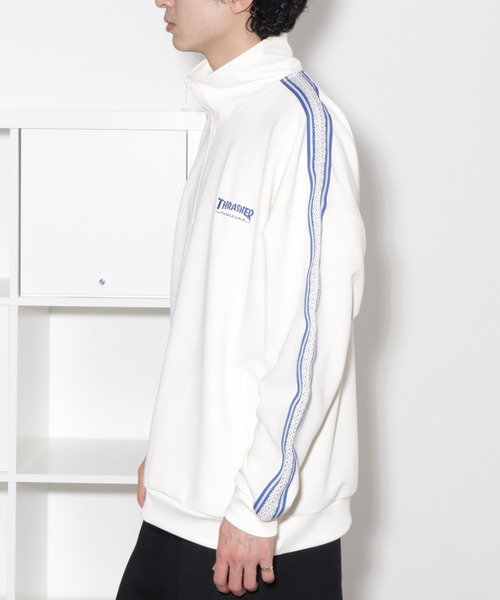 THRASHER(スラッシャー)の「【THRASHER/スラッシャー】ラインハーフジップ プルオーバー(ジャージ・メンズ・ベージュ/ブラック/ホワイト・LL/L/M)」の19枚目の写真