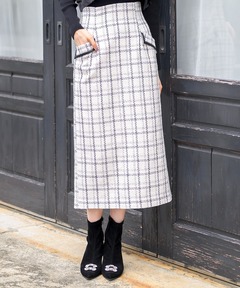 アプワイザーリッシェ　ドットツイードミニスカート アプワイザーリッシェ ドットツイードミニスカート