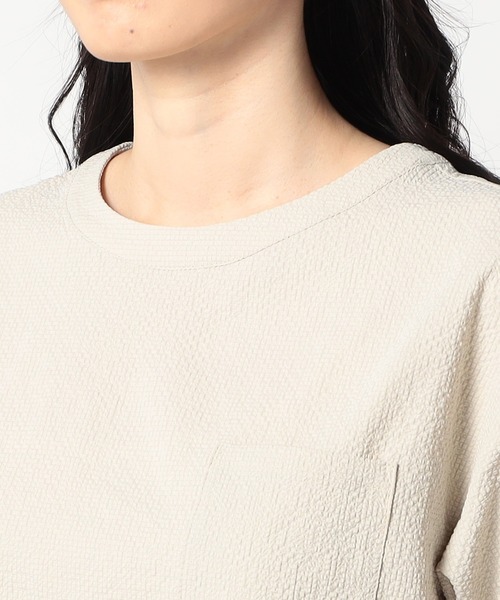 Grand PARK（グランドパーク）の「3点セット【半袖+フレアースカート+ポーチ】（ワンピース・レディース・カーキ/クリーム/ネイビー・FREE）」の5枚目の写真