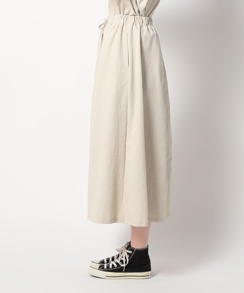 Grand PARK（グランドパーク）の「3点セット【半袖+フレアースカート+ポーチ】（ワンピース・レディース・カーキ/クリーム/ネイビー・FREE）」の12枚目の写真