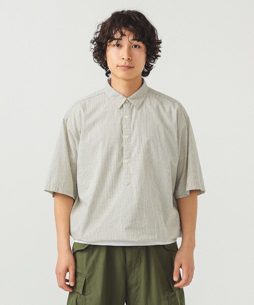 BEAMS（ビームス）の「チェック イージー プルオーバー シャツ（シャツ/ブラウス・メンズ・オフホワイト/ネイビー・S/XL/L/M）」の16枚目の写真
