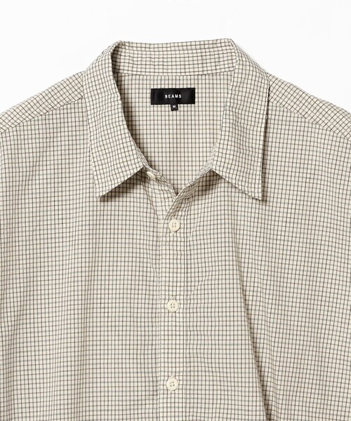 BEAMS（ビームス）の「チェック イージー プルオーバー シャツ（シャツ/ブラウス・メンズ・オフホワイト/ネイビー・S/XL/L/M）」の21枚目の写真