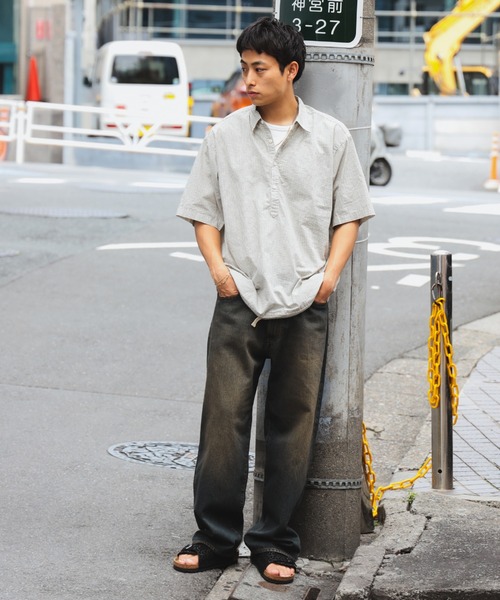 BEAMS（ビームス）の「チェック イージー プルオーバー シャツ（シャツ/ブラウス・メンズ・オフホワイト/ネイビー・S/XL/L/M）」の4枚目の写真